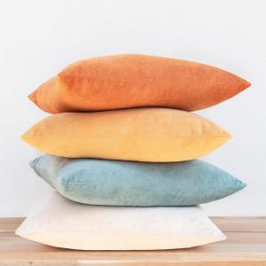 imageMONDAY MOOSE Decorative Throw Pillow Covers Cushion Cases Set of 4 Soft Velvet Modern Designs Mix and Match for Home Decor Pillow Inserts Not Included 18x18 inch GreenBlueOrangeTeal