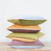 imageMONDAY MOOSE Decorative Throw Pillow Covers Cushion Cases Set of 4 Soft Velvet Modern DoubleSided Designs Mix and Match for Home Decor Pillow Inserts Not Included 16x16 inch OrangeGreenPurpleGreen