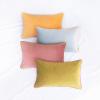 imageMONDAY MOOSE Decorative Throw Pillow Covers Cushion Cases Set of 4 Soft Velvet Modern DoubleSided Designs Mix and Match for Home Decor Pillow Inserts Not Included 16x16 inch OrangeGreenPurpleGreen