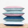 imageMONDAY MOOSE Decorative Throw Pillow Covers Cushion Cases Set of 4 Soft Velvet Modern DoubleSided Designs Mix and Match for Home Decor Pillow Inserts Not Included 16x16 inch OrangeGreenPinkBlue
