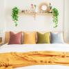 imageMONDAY MOOSE Decorative Throw Pillow Covers Cushion Cases Set of 4 Soft Velvet Modern DoubleSided Designs Mix and Match for Home Decor Pillow Inserts Not Included 16x16 inch OrangeGreenPurpleGreen