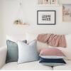 imageMONDAY MOOSE Decorative Throw Pillow Covers Cushion Cases Set of 4 Soft Velvet Modern DoubleSided Designs Mix and Match for Home Decor Pillow Inserts Not Included 16x16 inch OrangeGreenPinkBlue
