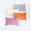 imageMONDAY MOOSE Decorative Throw Pillow Covers Cushion Cases Set of 4 Soft Velvet Modern DoubleSided Designs Mix and Match for Home Decor Pillow Inserts Not Included 16x16 inch OrangeGreenPurpleTeal