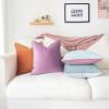 imageMONDAY MOOSE Decorative Throw Pillow Covers Cushion Cases Set of 4 Soft Velvet Modern DoubleSided Designs Mix and Match for Home Decor Pillow Inserts Not Included 16x16 inch OrangeGreenPurpleTeal