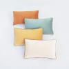 imageMONDAY MOOSE Decorative Throw Pillow Covers Cushion Cases Set of 4 Soft Velvet Modern DoubleSided Designs Mix and Match for Home Decor Pillow Inserts Not Included 16x16 inch OrangeGreenOrangeTeal