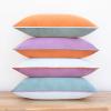 imageMONDAY MOOSE Decorative Throw Pillow Covers Cushion Cases Set of 4 Soft Velvet Modern DoubleSided Designs Mix and Match for Home Decor Pillow Inserts Not Included 16x16 inch OrangeGreenPurpleTeal