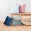 imageMONDAY MOOSE Decorative Throw Pillow Covers Cushion Cases Set of 4 Soft Velvet Modern DoubleSided Designs Mix and Match for Home Decor Pillow Inserts Not Included 16x16 inch OrangeGreenPinkBlue