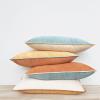 imageMONDAY MOOSE Decorative Throw Pillow Covers Cushion Cases Set of 4 Soft Velvet Modern DoubleSided Designs Mix and Match for Home Decor Pillow Inserts Not Included 16x16 inch OrangeGreenOrangeTeal