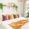 imageMONDAY MOOSE Decorative Throw Pillow Covers Cushion Cases Set of 4 Soft Velvet Modern DoubleSided Designs Mix and Match for Home Decor Pillow Inserts Not Included 16x16 inch OrangeGreenPurpleGreen
