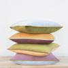 imageMONDAY MOOSE Decorative Throw Pillow Covers Cushion Cases Set of 4 Soft Velvet Modern DoubleSided Designs Mix and Match for Home Decor Pillow Inserts Not Included 16x16 inch OrangeGreenPurpleGreen