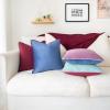 imageMONDAY MOOSE Decorative Throw Pillow Covers Cushion Cases Set of 4 Soft Velvet Modern DoubleSided Designs Mix and Match for Home Decor Pillow Inserts Not Included 16x16 inch OrangeGreenPurpleBlue