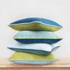 imageMONDAY MOOSE Decorative Throw Pillow Covers Cushion Cases Set of 4 Soft Velvet Modern DoubleSided Designs Mix and Match for Home Decor Pillow Inserts Not Included 16x16 inch OrangeGreenGreenBlue