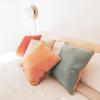 imageMONDAY MOOSE Decorative Throw Pillow Covers Cushion Cases Set of 4 Soft Velvet Modern DoubleSided Designs Mix and Match for Home Decor Pillow Inserts Not Included 16x16 inch OrangeGreenOrangeTeal