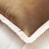 imageMONDAY MOOSE Decorative Throw Pillow Covers Set of 4 Soft Velvet Modern Fringe Tassel Designs Mix and Match for Home Decor Pillow Inserts Not Included 18x18 inch BeigeDusty PinkBrownCaramel