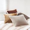 imageMONDAY MOOSE Decorative Throw Pillow Covers Set of 4 Soft Velvet Modern Fringe Tassel Designs Mix and Match for Home Decor Pillow Inserts Not Included 18x18 inch BeigeDusty PinkBrownCaramel