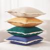 imageMONDAY MOOSE Decorative Throw Pillow Covers Set of 4 Soft Velvet Modern Fringe Tassel Designs Mix and Match for Home Decor Pillow Inserts Not Included 18x18 inch BeigeDusty PinkYellowTeal Green