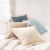 imageMONDAY MOOSE Decorative Throw Pillow Covers Set of 4 Soft Velvet Modern Fringe Tassel Designs Mix and Match for Home Decor Pillow Inserts Not Included 18x18 inch BeigeDusty PinkBeigeLight Blue