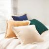 imageMONDAY MOOSE Decorative Throw Pillow Covers Set of 4 Soft Velvet Modern Fringe Tassel Designs Mix and Match for Home Decor Pillow Inserts Not Included 18x18 inch BeigeDusty PinkYellowTeal Green