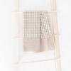 imageMONDAY MOOSE Gingham Checkered Farmhouse Rustic Ruffle Style Decoration Round Natural Stonewashed Cotton Tablecloth for Kitchen Dining Room Restaurant 60quot Round BeigeBeige