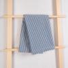 imageMONDAY MOOSE Gingham Checkered Farmhouse Rustic Ruffle Style Decoration Round Natural Stonewashed Cotton Tablecloth for Kitchen Dining Room Restaurant 60quot Round BeigeBlueWhite Stripes