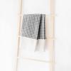 imageMONDAY MOOSE Gingham Checkered Farmhouse Rustic Ruffle Style Decoration Round Natural Stonewashed Cotton Tablecloth for Kitchen Dining Room Restaurant 60quot Round BeigeBlackWhite