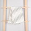 imageMONDAY MOOSE Gingham Checkered Farmhouse Rustic Ruffle Style Decoration Round Natural Stonewashed Cotton Tablecloth for Kitchen Dining Room Restaurant 60quot Round BeigeWhiteBlack Stripes