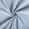 imageMONDAY MOOSE Gingham Checkered Farmhouse Rustic Ruffle Style Decoration Round Natural Stonewashed Cotton Tablecloth for Kitchen Dining Room Restaurant 60quot Round BeigeBlueWhite Stripes