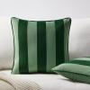 imageMONDAY MOOSE Decorative Throw Pillow Covers Cushion Cases Set of 2 Soft Velvet Striped Piping Edge Designs Pillow Inserts Not Included BlueLight Blue 18x18 inchGreenLight Green