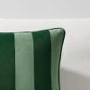 imageMONDAY MOOSE Decorative Throw Pillow Covers Cushion Cases Set of 2 Soft Velvet Striped Piping Edge Designs Pillow Inserts Not Included BlueLight Blue 18x18 inchGreenLight Green