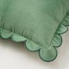 imageMONDAY MOOSE Decorative Throw Pillow Covers Cushion Cases Set of 2 Soft Velvet Scalloped Round Edge Designs Mix and Match for Home Decor Pillow Inserts Not Included Light Green 18x18 inchLight Green