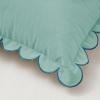 imageMONDAY MOOSE Decorative Throw Pillow Covers Cushion Cases Set of 2 Soft Velvet Scalloped Round Edge Designs Mix and Match for Home Decor Pillow Inserts Not Included Light Green 18x18 inchLight Blue