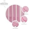 imageMONDAY MOOSE Scalloped Waffle Weave Shower Curtain with Rustproof Metal Grommet Holes for Bathroom Machine Washable Hooks Included 72x72 inch Dark BlueSky BlueHot PinkLight Pink