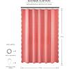 imageMONDAY MOOSE Scalloped Waffle Weave Shower Curtain with Rustproof Metal Grommet Holes for Bathroom Machine Washable Hooks Included 72x72 inch Dark BlueSky BlueLight CoralCoral