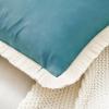 imageMONDAY MOOSE Decorative Throw Pillow Covers Cushion Cases Set of 2 Soft Velvet Modern Fringe Tassel Designs Mix and Match for Home Decor Pillow Inserts Not Included Powder Blue 18x18 inchTeal Blue