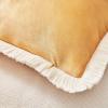 imageMONDAY MOOSE Decorative Throw Pillow Covers Cushion Cases Set of 2 Soft Velvet Modern Fringe Tassel Designs Mix and Match for Home Decor Pillow Inserts Not Included Beige 16x16 inchYellow