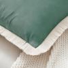 imageMONDAY MOOSE Decorative Throw Pillow Covers Cushion Cases Set of 2 Soft Velvet Modern Fringe Tassel Designs Mix and Match for Home Decor Pillow Inserts Not Included Beige 16x16 inchSea Green