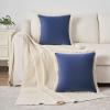 imageMONDAY MOOSE Decorative Throw Pillow Covers Cushion Cases Set of 2 Soft Velvet Modern Fringe Tassel Designs Mix and Match for Home Decor Pillow Inserts Not Included Beige 16x16 inchMidnight Blue