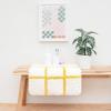 image:imageMONDAY MOOSE Bath Mat with Modern Grid Design Microfiber Absorbent Non Slip Tufted Rug for Floor Shower or Kitchen 20x32 inch Yellow