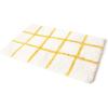 image:imageMONDAY MOOSE Bath Mat with Modern Grid Design Microfiber Absorbent Non Slip Tufted Rug for Floor Shower or Kitchen 20x32 inch Yellow