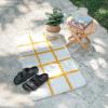 image:imageMONDAY MOOSE Bath Mat with Modern Grid Design Microfiber Absorbent Non Slip Tufted Rug for Floor Shower or Kitchen 20x32 inch Yellow