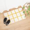 image:imageMONDAY MOOSE Bath Mat with Modern Grid Design Microfiber Absorbent Non Slip Tufted Rug for Floor Shower or Kitchen 20x32 inch Yellow