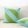 image:imageMONDAY MOOSE Decorative Throw Pillow Covers Cushion Cases Set of 2 Soft Velvet Diagonal Striped Designs Pillow Inserts Not Included 18x18 inch RustCoralLight GreenLight Blue