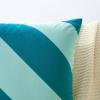image:imageMONDAY MOOSE Decorative Throw Pillow Covers Cushion Cases Set of 2 Soft Velvet Diagonal Striped Designs Pillow Inserts Not Included 18x18 inch RustCoralBlueLight Blue