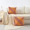 image:imageMONDAY MOOSE Decorative Throw Pillow Covers Cushion Cases Set of 2 Soft Velvet Diagonal Striped Designs Pillow Inserts Not Included 18x18 inch RustCoralPinkHoney
