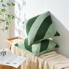 image:imageMONDAY MOOSE Decorative Throw Pillow Covers Cushion Cases Set of 2 Soft Velvet Diagonal Striped Designs Pillow Inserts Not Included 18x18 inch RustCoralGreenLight Green