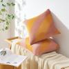 image:imageMONDAY MOOSE Decorative Throw Pillow Covers Cushion Cases Set of 2 Soft Velvet Diagonal Striped Designs Pillow Inserts Not Included 18x18 inch RustCoralPinkHoney