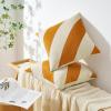 image:imageMONDAY MOOSE Decorative Throw Pillow Covers Cushion Cases Set of 2 Soft Velvet Diagonal Striped Designs Pillow Inserts Not Included 18x18 inch RustCoralHoneyCream