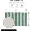image:imageMONDAY MOOSE Bath Mat with Striped Design Microfiber Absorbent Non Slip Tufted Rug for Floor Shower or Kitchen 20x32 inch YellowSage