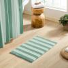 image:imageMONDAY MOOSE Bath Mat with Striped Design Microfiber Absorbent Non Slip Tufted Rug for Floor Shower or Kitchen 20x32 inch YellowSage