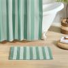 image:imageMONDAY MOOSE Bath Mat with Striped Design Microfiber Absorbent Non Slip Tufted Rug for Floor Shower or Kitchen 20x32 inch YellowSage
